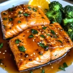 Orange glasierte Lachs Rezept