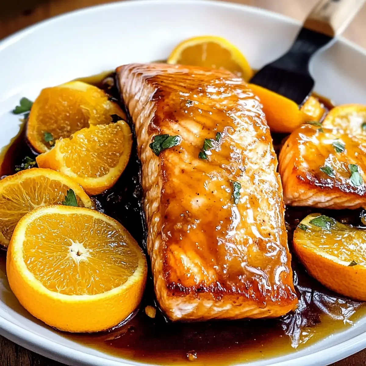 Orangen-Glasierter Lachs
