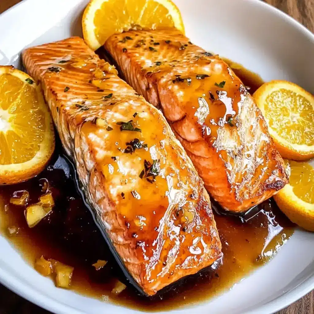 Orangen-Glasierter Lachs