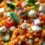 Orientalischer Rote Linsensalat mit Feta