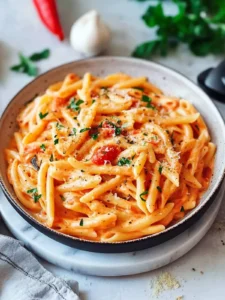 Blitzschnelle Pasta mit Paprika-Cremesauce