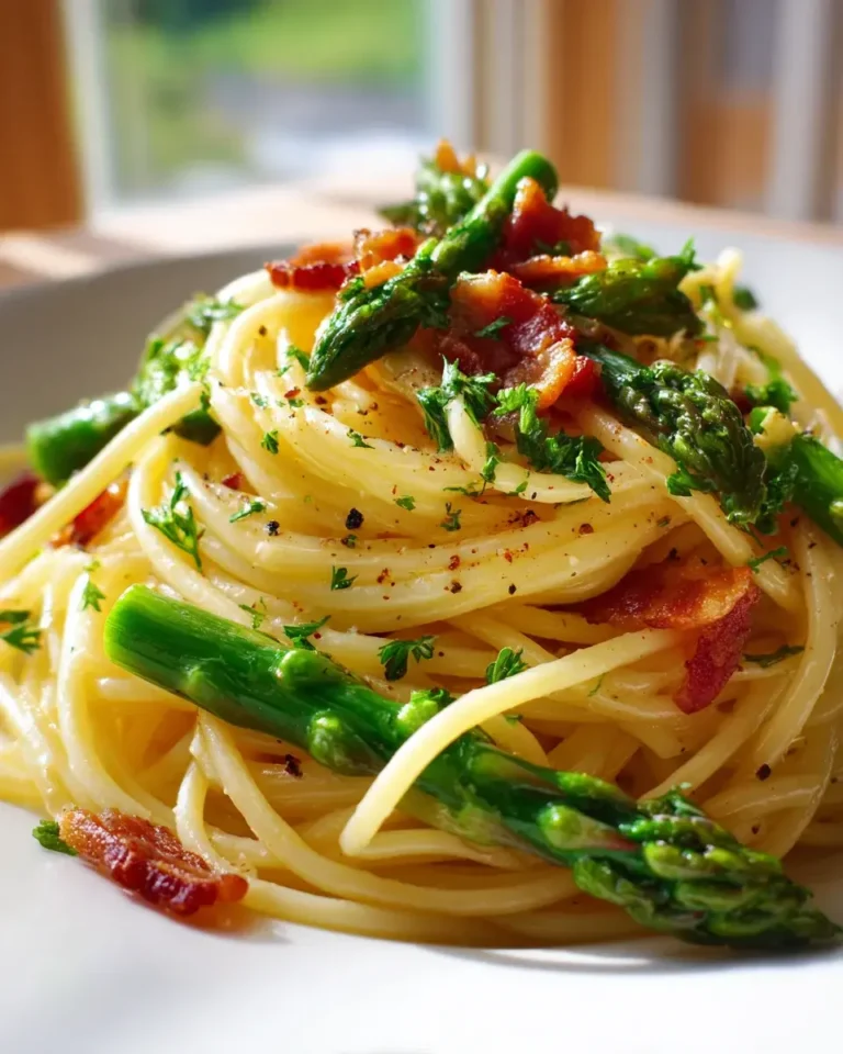 Pasta mit grünem Spargel