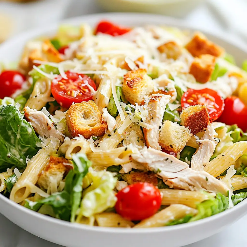 Penne Hähnchen Salat