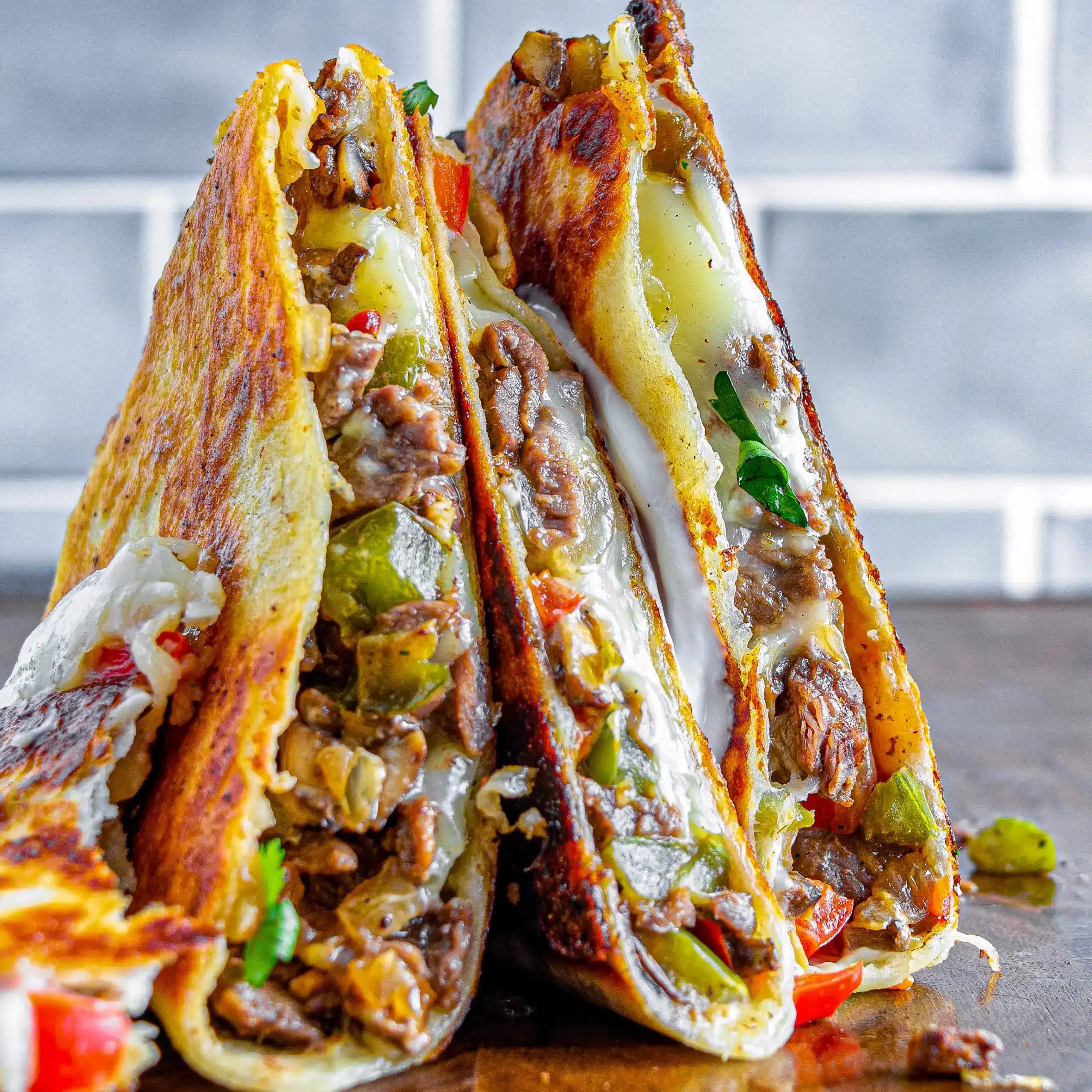 Philly Cheesesteak Quesadilla Rezept