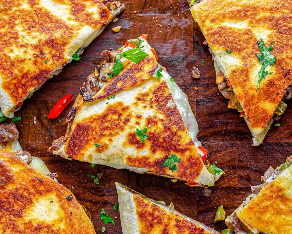 Philly Cheesesteak Quesadilla Rezept