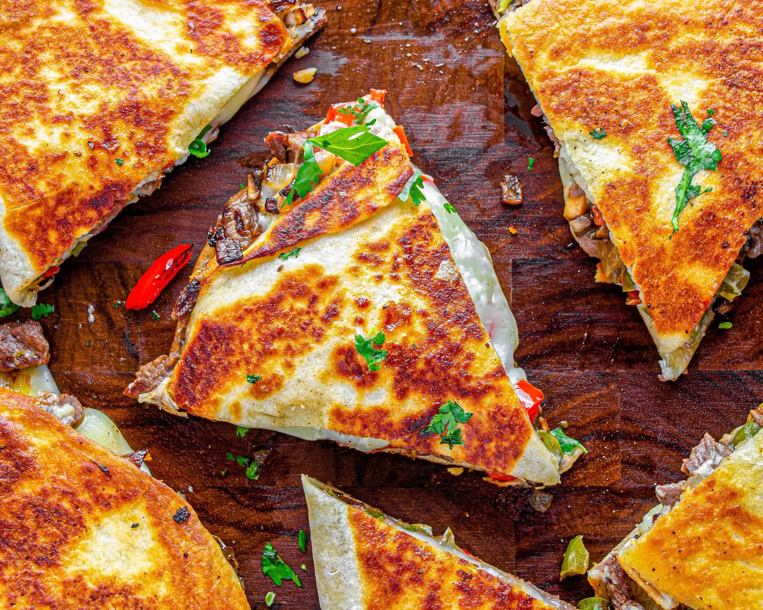 Philly Cheesesteak Quesadilla Rezept