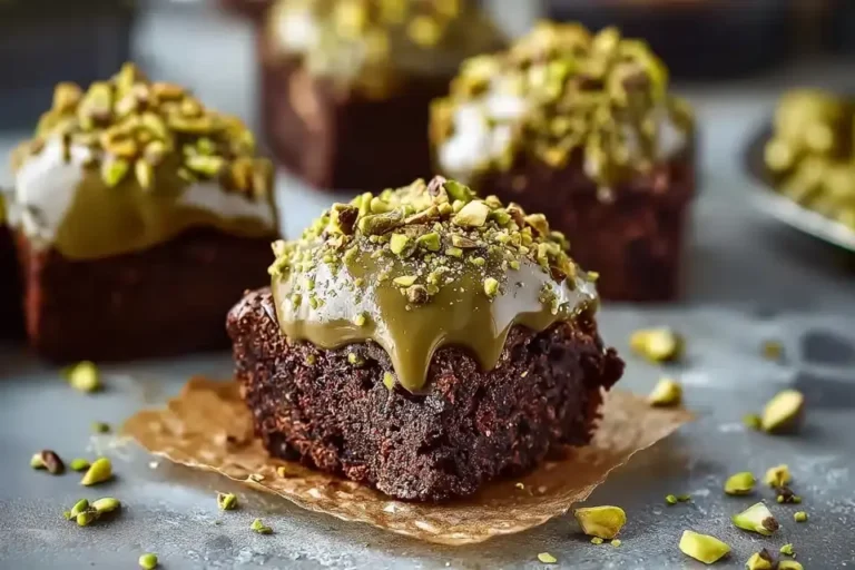 Pistachio Ferrero Rocher Brownies Rezept