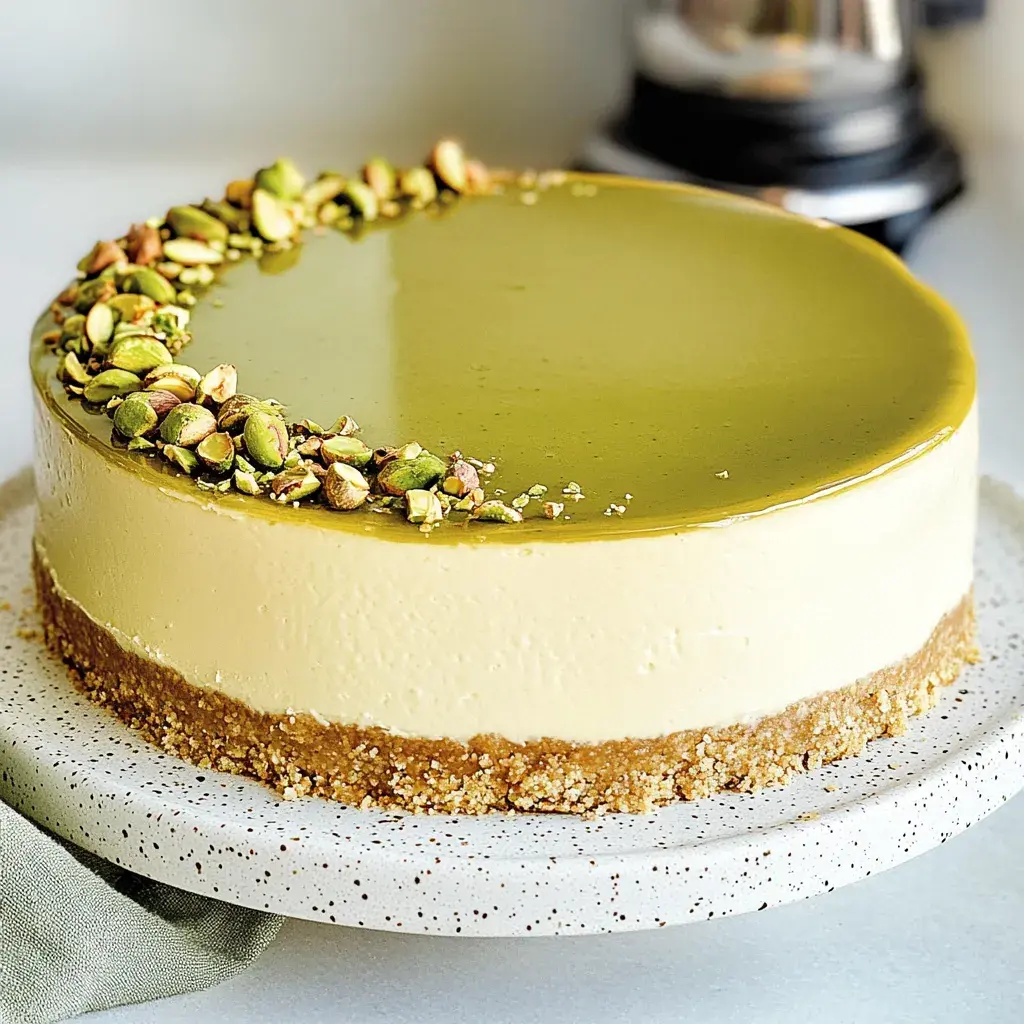 Pistazien Cheesecake ohne Backen