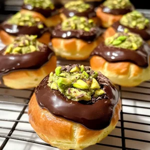 Pistazien-Schokoladen-Choux-Buns