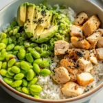 Protein Power Bowl Hyhnchen Edamame Avocado
