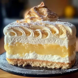 Quark-Schneekuchen mit Pudding