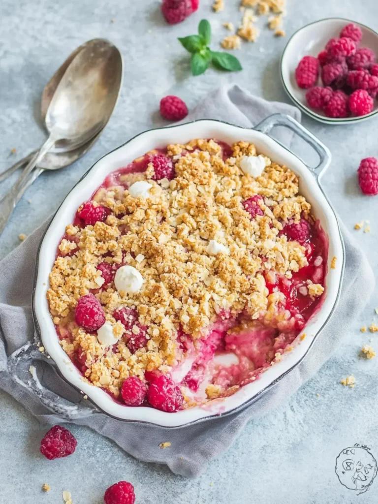Rhabarber Crumble Knusperstreuseln