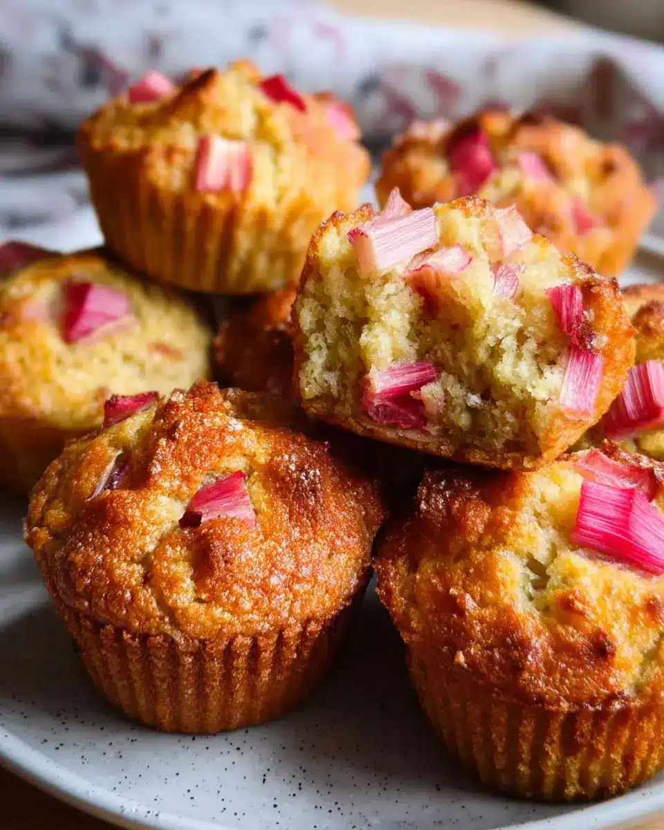 Rhabarber Muffins super saftig