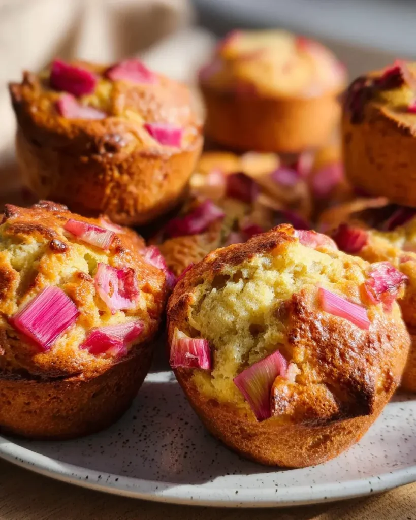 Rhabarber Muffins super saftig