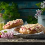 Rhabarber Streusel Taler Rezept