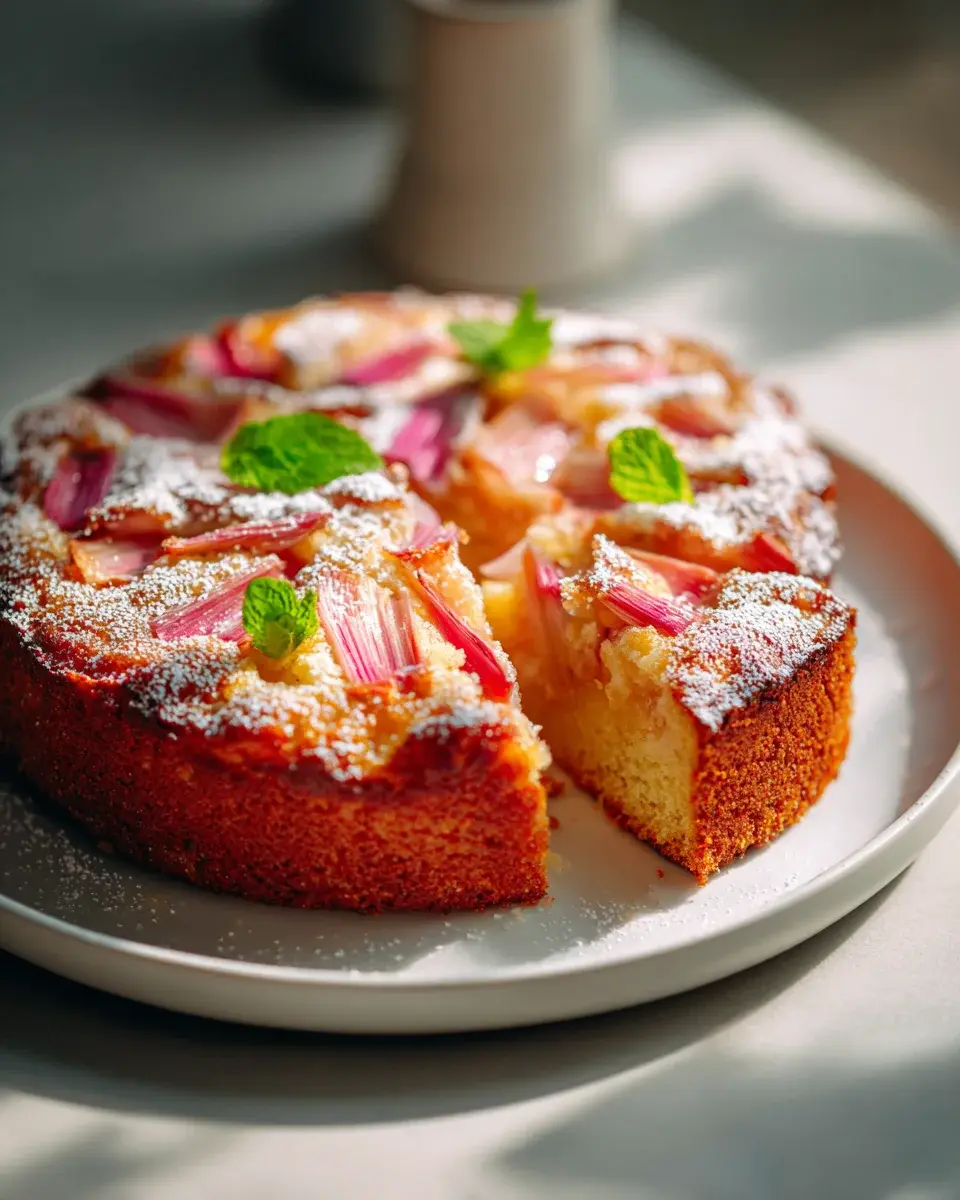 Rhabarber Vanille Kuchen Rezept