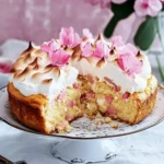 Rhabarberkuchen mit Baiserhaube