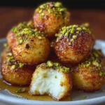 Ricotta Pistachio Honey Bites