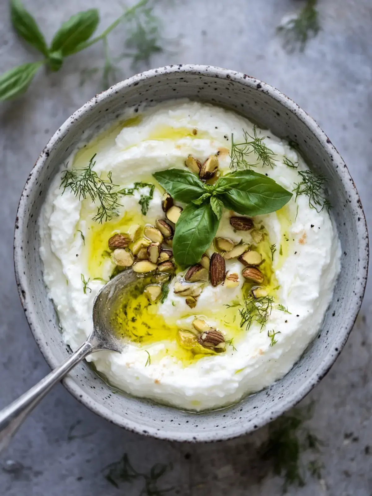 Ricotta Pistazien Honig Bissen