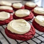 Rote Samt Cookies mit Frischkyse Frosting