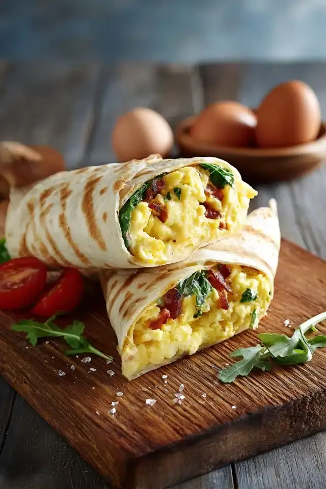 Rührei Wraps