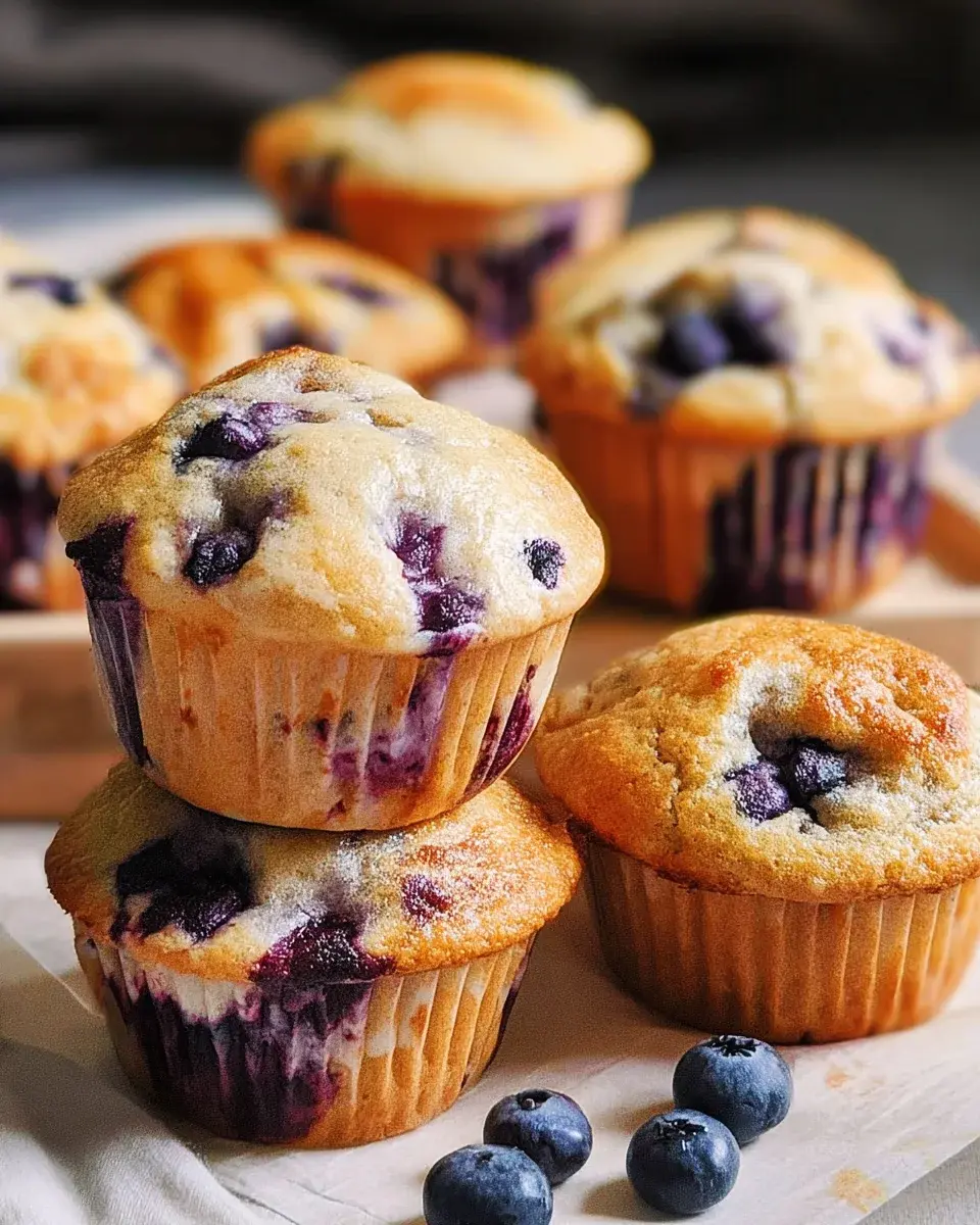 Saftige Blaubeermuffins mit Joghurt