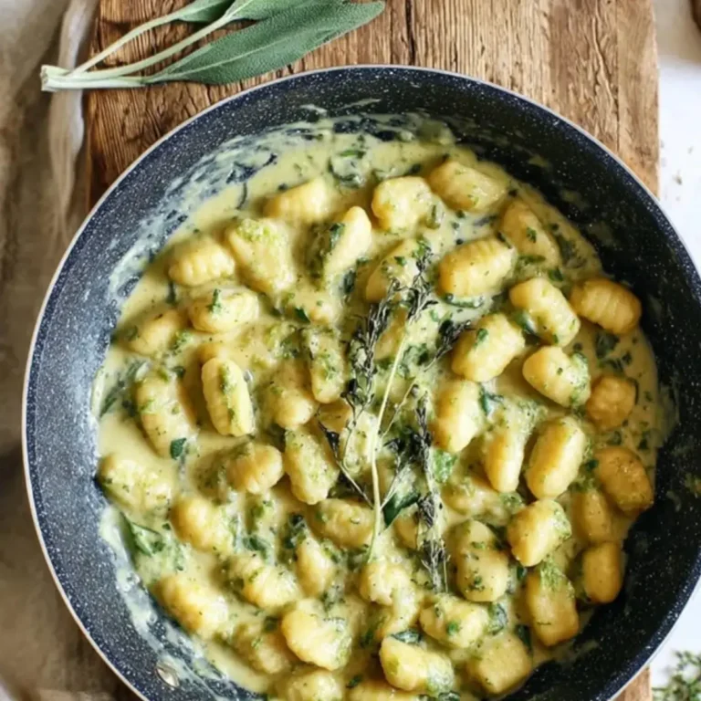 Salbei Gnocchi cremiger Soße