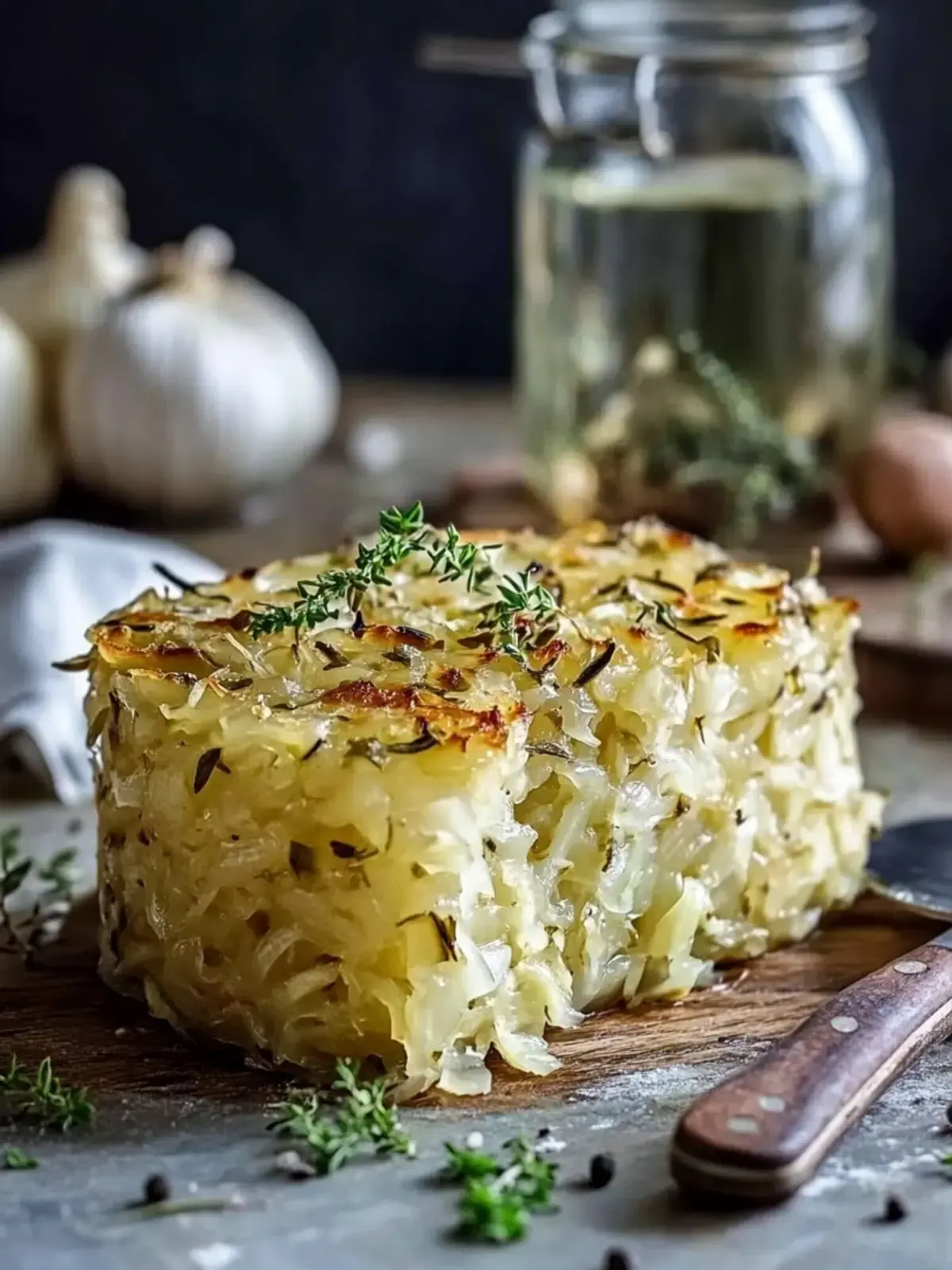 Sauerkraut und Kartoffelauflauf