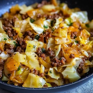 Schnelle Kohl-Hack-Pfanne