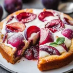 Schneller Zwetschgenkuchen mit Schmandguss