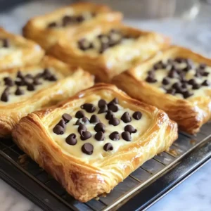 Schokoladenstückchen Frischkäse Danishes