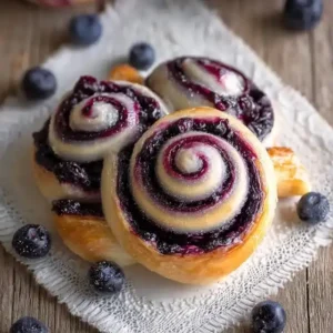 Schwedische Blaubeer-Schnecken – Blåbärsbullar