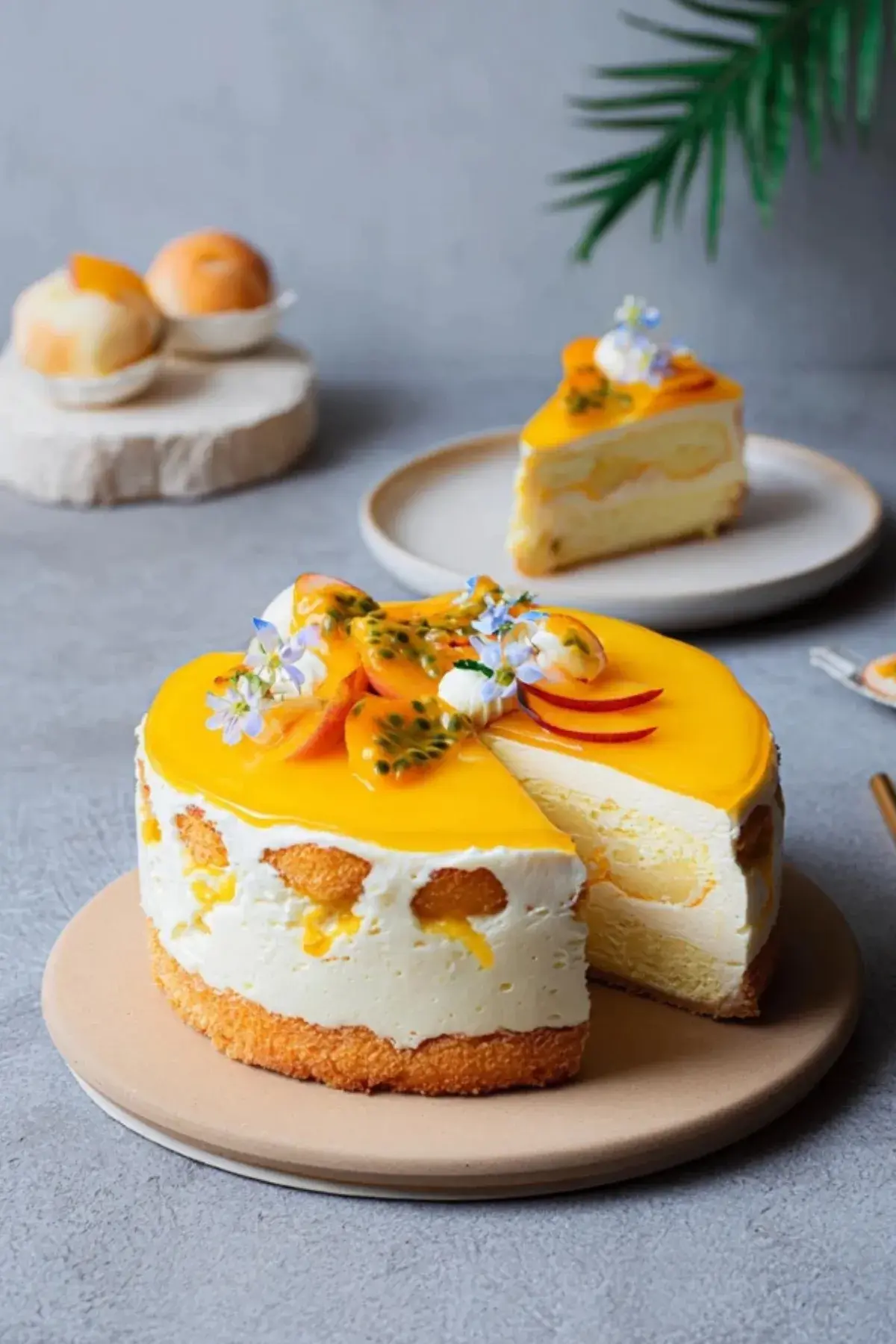 Solero Windbeutel Torte Maracuja Pfirsich