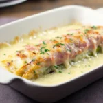 Spargel Auflauf mit Kochschinken