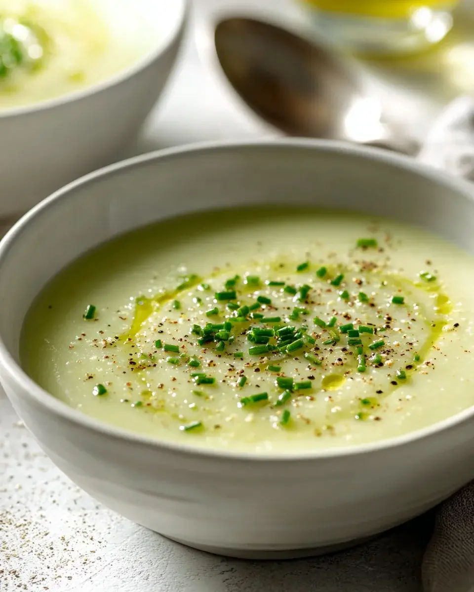 Spargelsuppe mit Zitrone