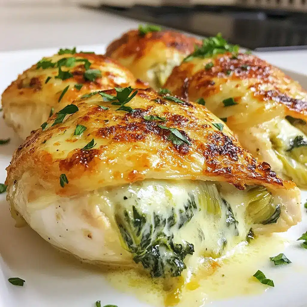 Spinach Artichoke Stuffed Chicken