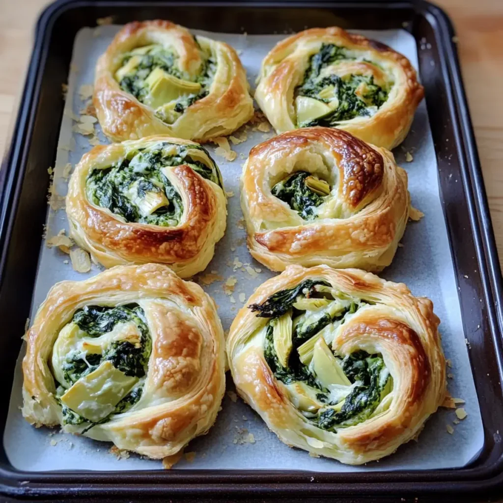 Spinat-Artischocken-Wirbel