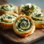 Spinat Blytterteig Schnecken Rezept