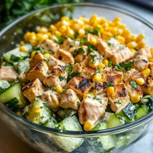 Street Corn Cremige Gurken Hähnchensalat
