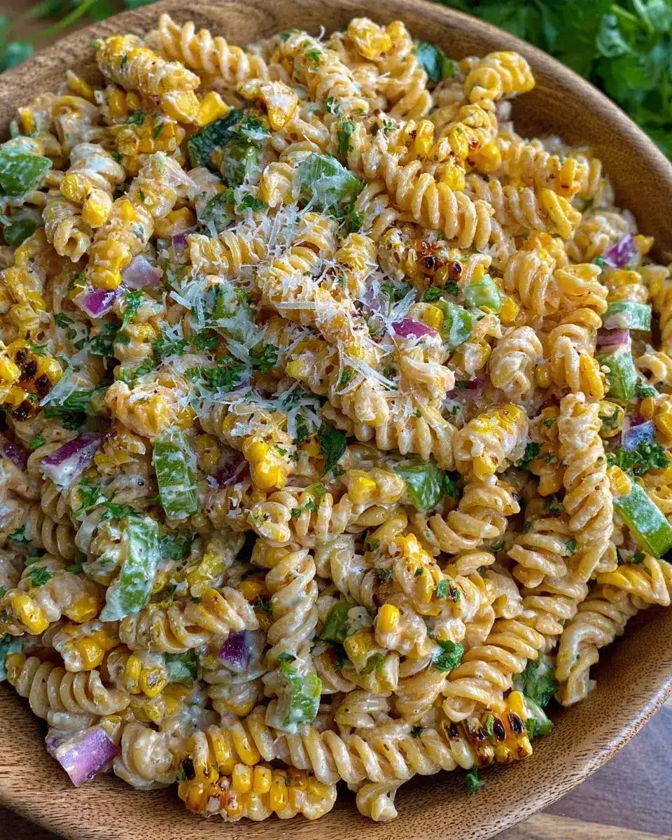 Street Corn Nudelsalat mit gebratenem Mais