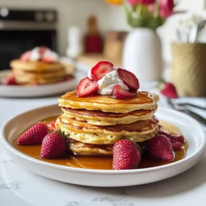 Süße Sahne Pfannkuchen