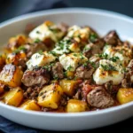 Süßkartoffel Hackfleisch Auflauf Feta