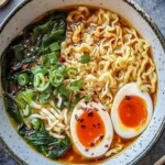 Teigtasche Ramen Schüssel