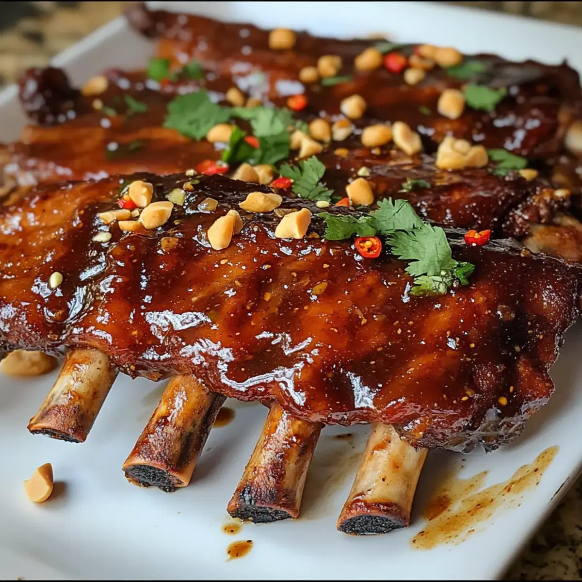 Thailändische Süß-Chili-Rippchen – Ein köstlicher Genuss 4 Thailändische Süß-Chili-Rippchen