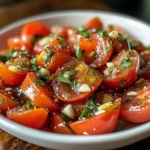Tomaten Knoblauch Salat