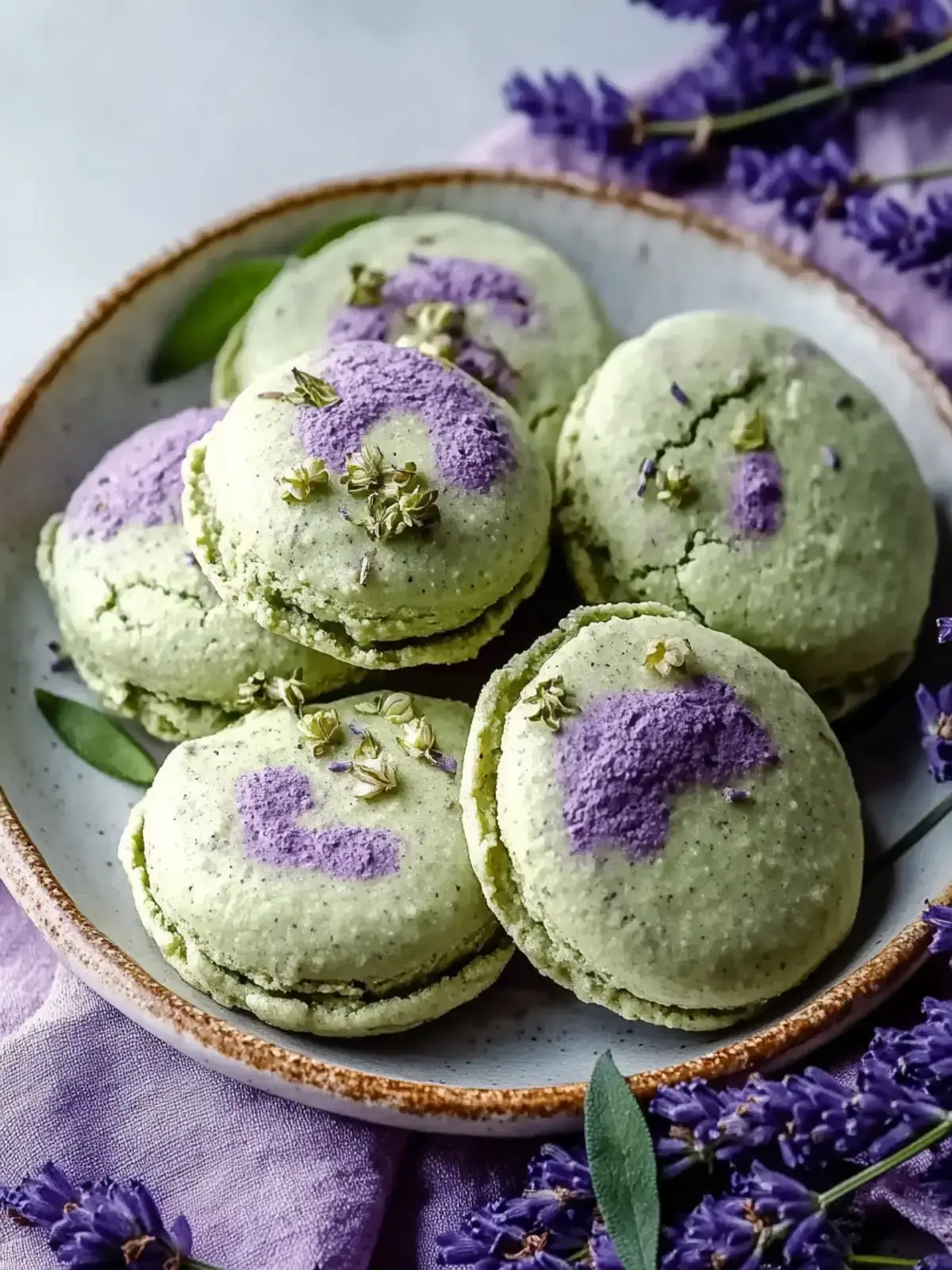 Träumige Matcha-Lavendel-Zuckerplätzchen – Magische Leckerei 2 Träumige Matcha-Lavendel-Zuckerplätzchen