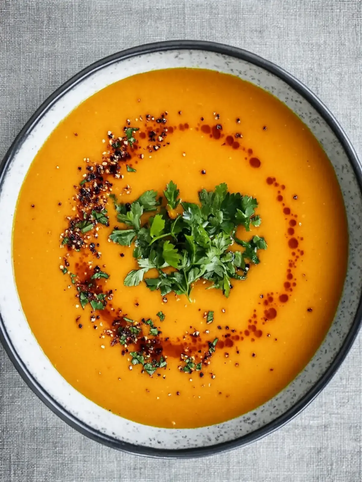 Tyrkische rote Linsensuppe