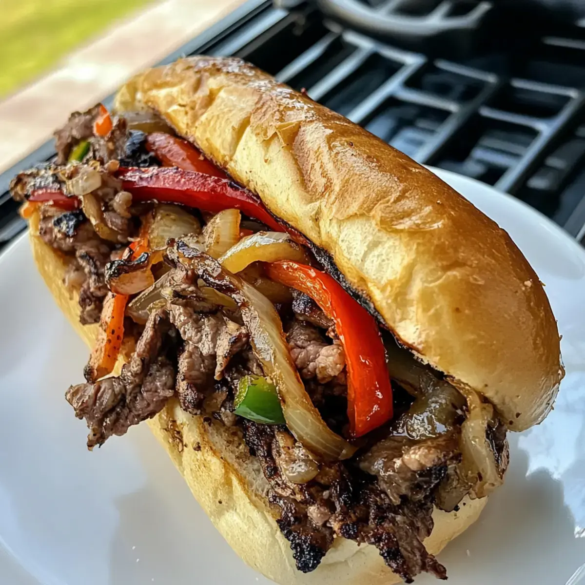 Ultimatives gegrilltes Cheesesteak
