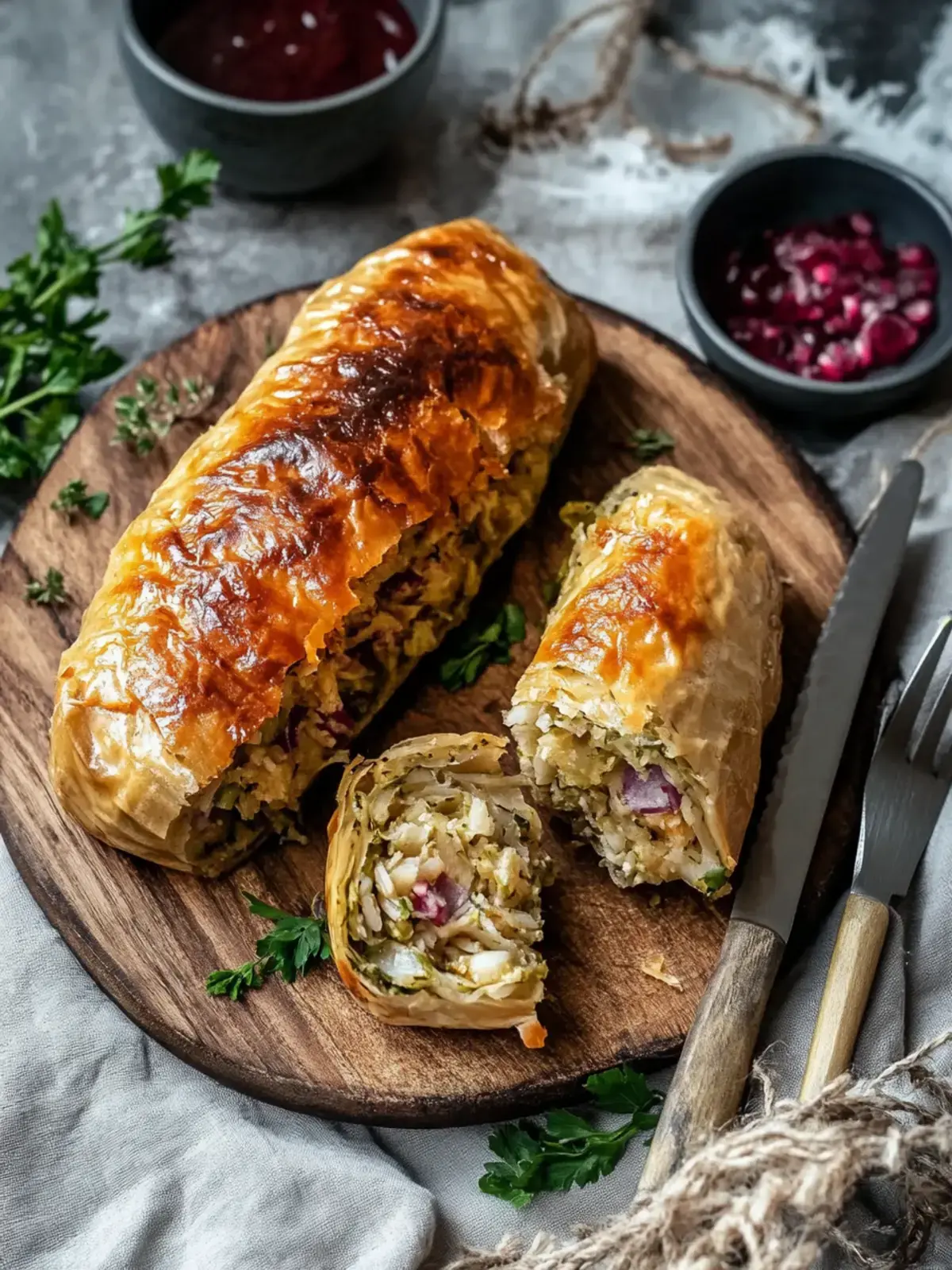 Vegane Kohlrouladen