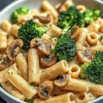 Vegane Pilz Brokkoli Pasta